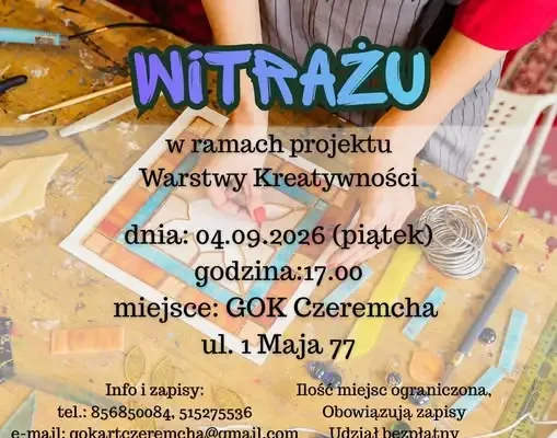 Warsztaty kreatywności w Czeremsze – zapisy trwają