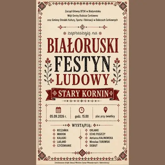 Białoruski festyn w Starym Korninie już w sobotę
