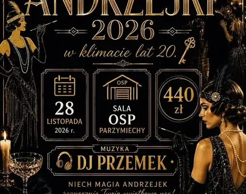 Andrzejki w klimacie lat 20. – KGW Czeremcha zaprasza na wyjątkową zabawę