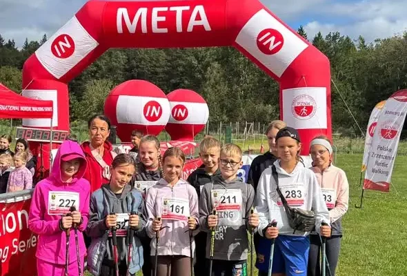Sukces uczniów w Mistrzostwach Polski Nordic Walking w Hajnówce