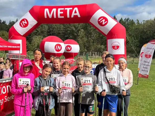 Sukces uczniów w Mistrzostwach Polski Nordic Walking w Hajnówce