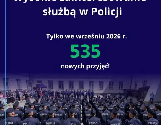 Rekordowe zainteresowanie służbą w Policji. Dziś do szeregów dołączyło 535 osób