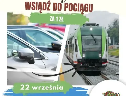 Europejski Dzień bez Samochodu w Podlaskiem: pociągiem REGIO za 1 zł