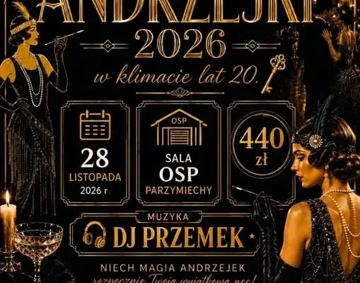 Andrzejki 2026 w Parzymiechach – zabawa w OSP już 28 listopada