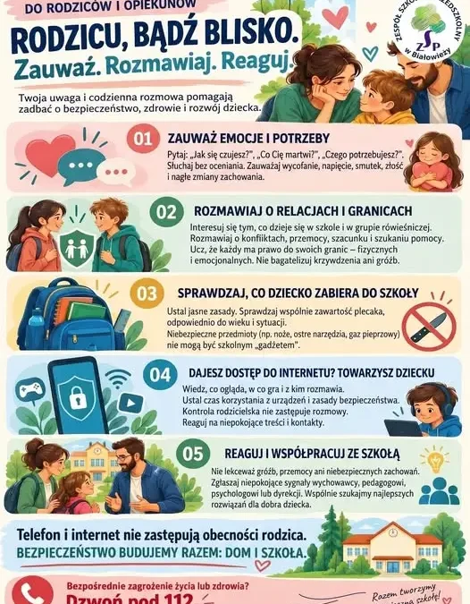 Bezpieczeństwo dzieci to wspólna sprawa — dom i szkoła muszą działać razem
