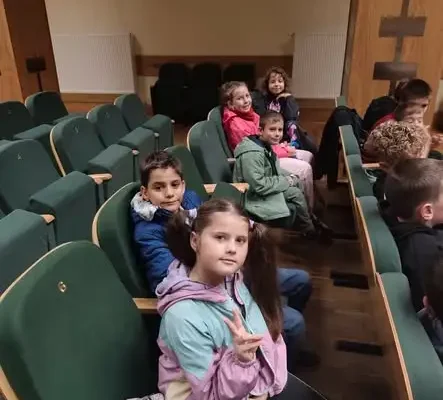 Uczniowie z Hajnówki na spektaklu „Z wizytą u Słoneczka” w ramach Festiwalu Kultury Ukraińskiej